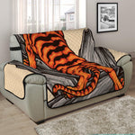 Japanese Tiger Tattoo Print Half Sofa Protector