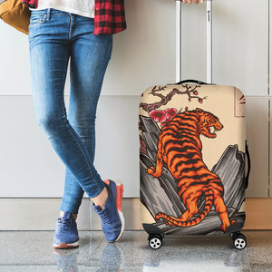 Japanese Tiger Tattoo Print Luggage Cover