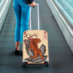 Japanese Tiger Tattoo Print Luggage Cover