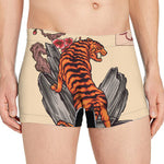 Japanese Tiger Tattoo Print Men's Boxer Briefs