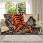 Japanese Tiger Tattoo Print Oversized Sofa Protector