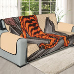 Japanese Tiger Tattoo Print Oversized Sofa Protector