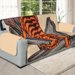 Japanese Tiger Tattoo Print Oversized Sofa Protector