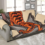 Japanese Tiger Tattoo Print Sofa Protector