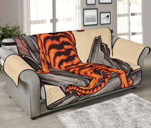 Japanese Tiger Tattoo Print Sofa Protector