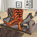 Japanese Tiger Tattoo Print Sofa Protector