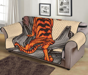 Japanese Tiger Tattoo Print Sofa Protector