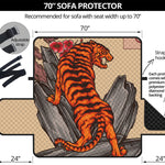 Japanese Tiger Tattoo Print Sofa Protector