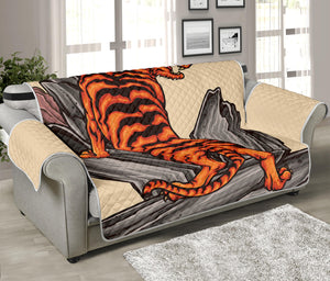 Japanese Tiger Tattoo Print Sofa Protector