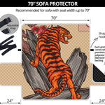 Japanese Tiger Tattoo Print Sofa Protector