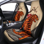 Japanese Tiger Tattoo Print Universal Fit Car Seat Covers