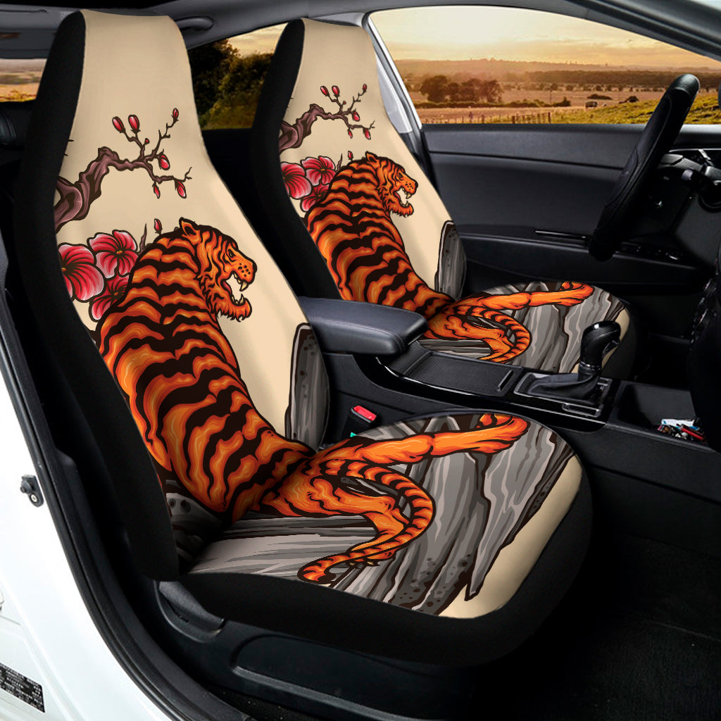 Japanese Tiger Tattoo Print Universal Fit Car Seat Covers