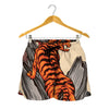 Japanese Tiger Tattoo Print Women's Shorts