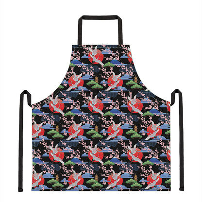 Japanese Traditional Pattern Print Apron