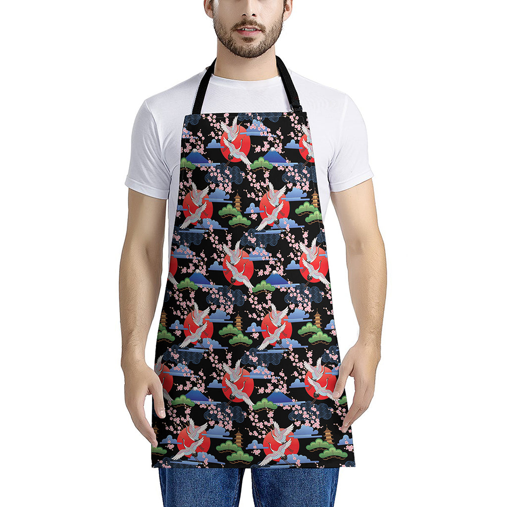 Japanese Traditional Pattern Print Apron