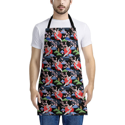 Japanese Traditional Pattern Print Apron