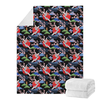 Japanese Traditional Pattern Print Blanket
