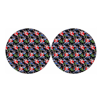 Japanese Traditional Pattern Print Car Coasters