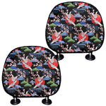Japanese Traditional Pattern Print Car Headrest Covers