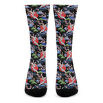 Japanese Traditional Pattern Print Crew Socks