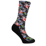 Japanese Traditional Pattern Print Crew Socks