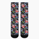 Japanese Traditional Pattern Print Crew Socks