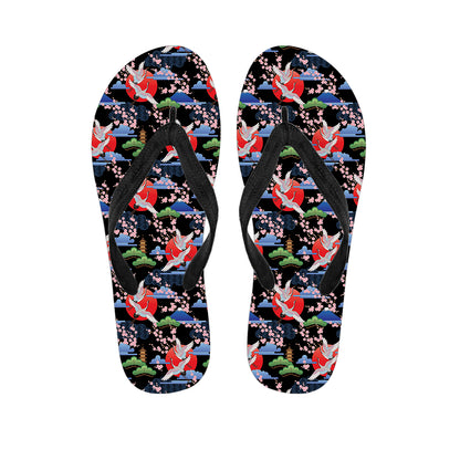 Japanese Traditional Pattern Print Flip Flops