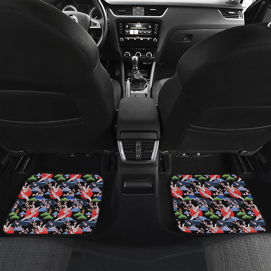 Japanese Traditional Pattern Print Front and Back Car Floor Mats