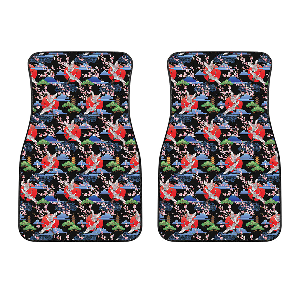 Japanese Traditional Pattern Print Front Car Floor Mats