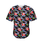 Japanese Traditional Pattern Print Men's Baseball Jersey