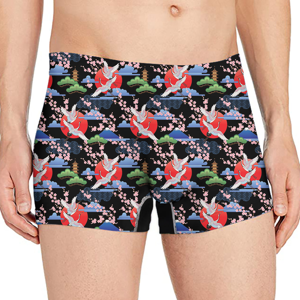 Japanese Traditional Pattern Print Men's Boxer Briefs