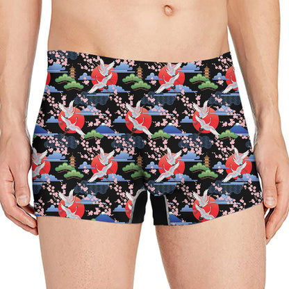 Japanese Traditional Pattern Print Men's Boxer Briefs
