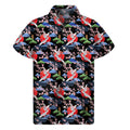 Japanese Traditional Pattern Print Men's Short Sleeve Shirt