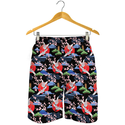 Japanese Traditional Pattern Print Men's Shorts