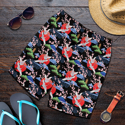 Japanese Traditional Pattern Print Men's Shorts