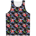 Japanese Traditional Pattern Print Men's Tank Top