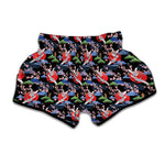 Japanese Traditional Pattern Print Muay Thai Boxing Shorts