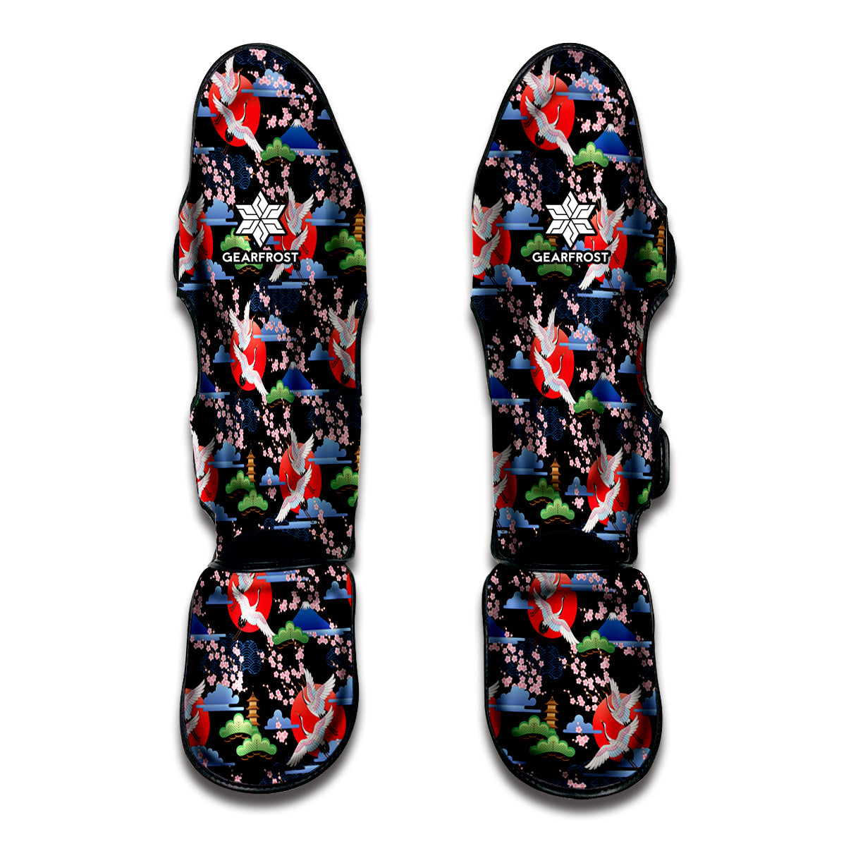 Japanese Traditional Pattern Print Muay Thai Shin Guard