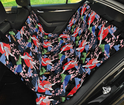 Japanese Traditional Pattern Print Pet Car Back Seat Cover