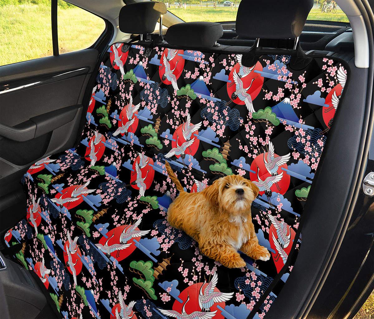 Japanese Traditional Pattern Print Pet Car Back Seat Cover