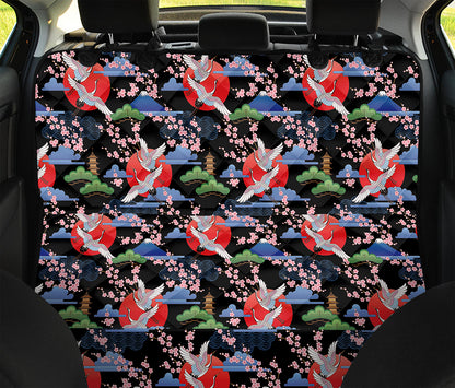 Japanese Traditional Pattern Print Pet Car Back Seat Cover