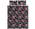 Japanese Traditional Pattern Print Quilt Bed Set