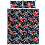 Japanese Traditional Pattern Print Quilt Bed Set