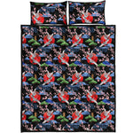 Japanese Traditional Pattern Print Quilt Bed Set