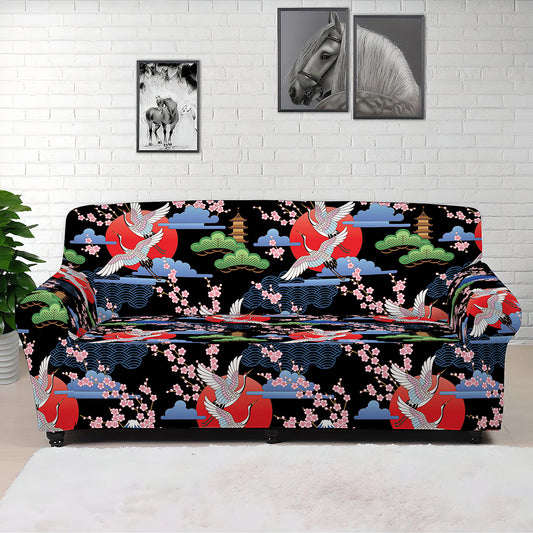 Japanese Traditional Pattern Print Sofa Cover