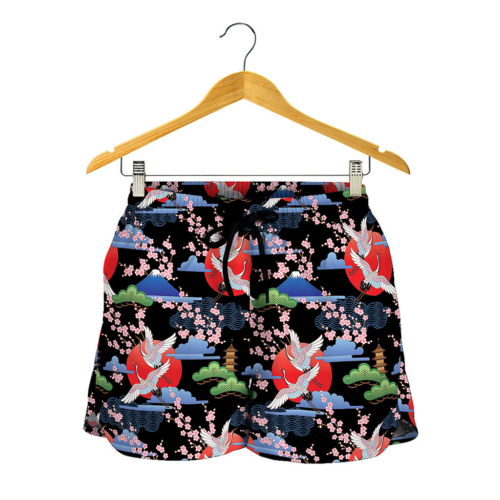 Japanese Traditional Pattern Print Women's Shorts