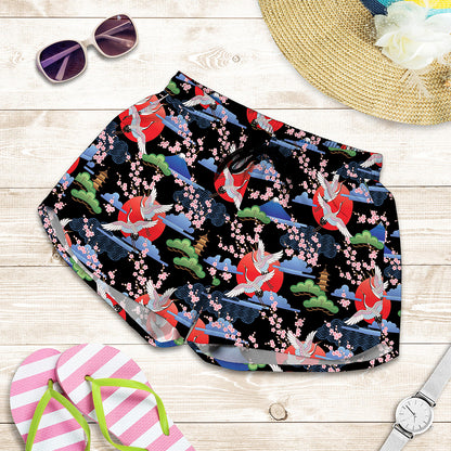 Japanese Traditional Pattern Print Women's Shorts