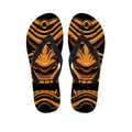 Japanese Warrior Mask Print Flip Flops