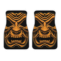 Japanese Warrior Mask Print Front Car Floor Mats