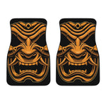 Japanese Warrior Mask Print Front Car Floor Mats